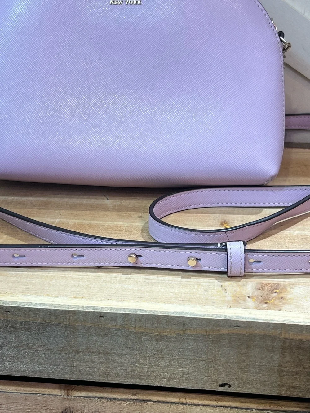 Kate Spade New York Spencer Double Zip Dome Lilac Crossbody